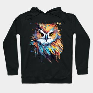 Owl Bird Animal Nature Freedom Wildlife Wonder Abstract Hoodie